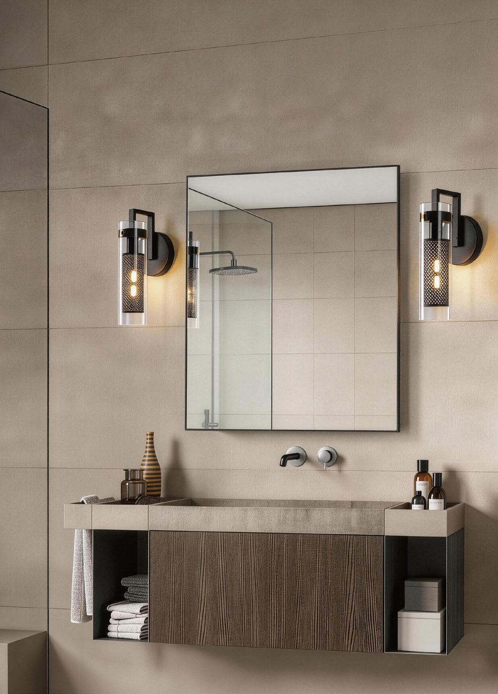 Hotel bathroom installation