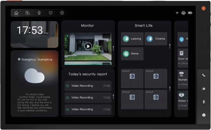 Touch panel interface