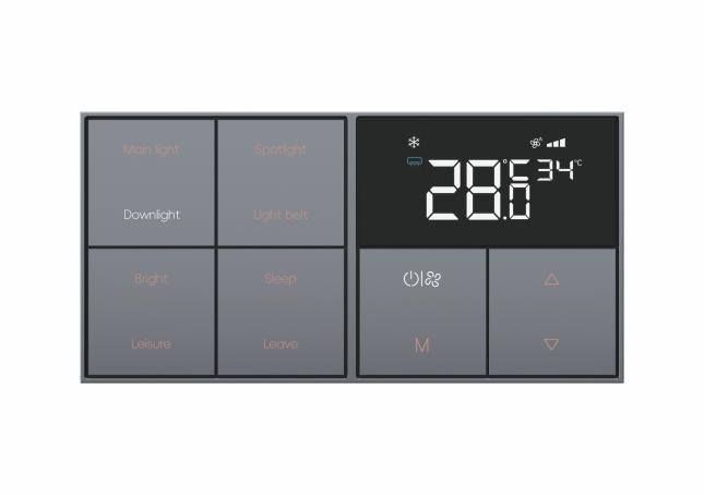 Keypad with thermostat